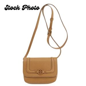 Tory Burch Brown Leather Amanda Shoulder Bag